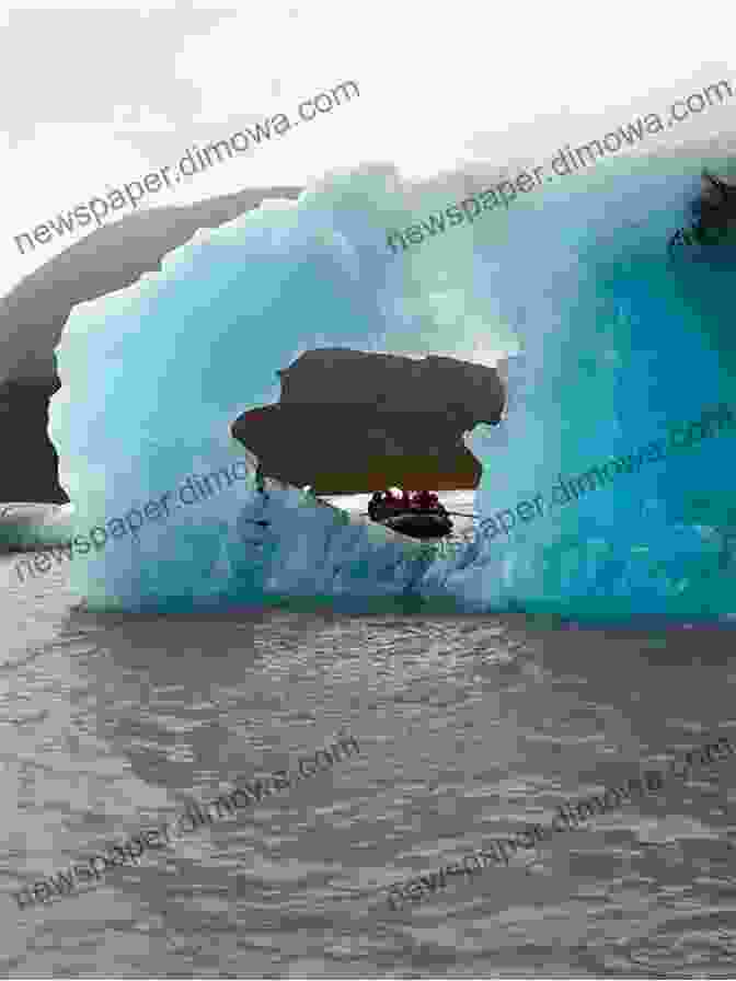 A Close Up View Of Icebergs Floating In Iceberg Lake. Some Lakes Of Glacier National Park (Illustrated)