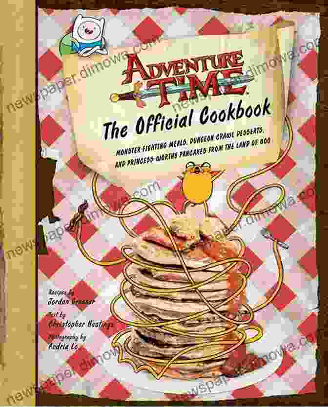 Adventure Time Cookbook Cover Featuring Finn And Jake Cooking Adventure Time Recipes: How To Make Intriguing And Delectable Meals Inspired By Adventure Time