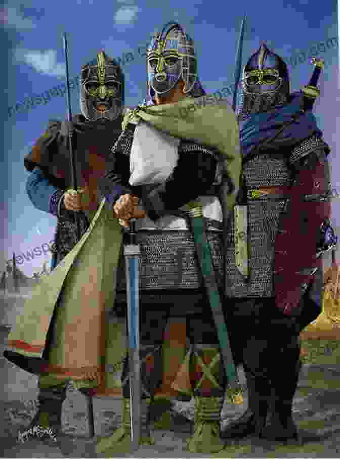 An Illustration Depicting Anglo Saxon Warriors And Villagers KS2 Discover Learn: History Anglo Saxons Study Year 5 6: Perfect For Catch Up And Learning At Home (CGP KS2 History)