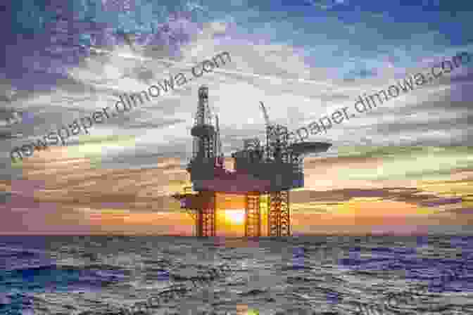 Oil Rig At Sunset International Energy Development Jim Anderson